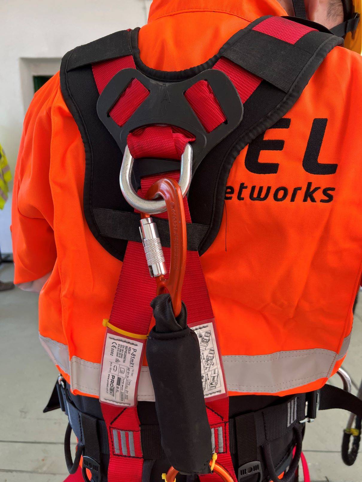 Professional training in safe work at height and evacuation of the victim