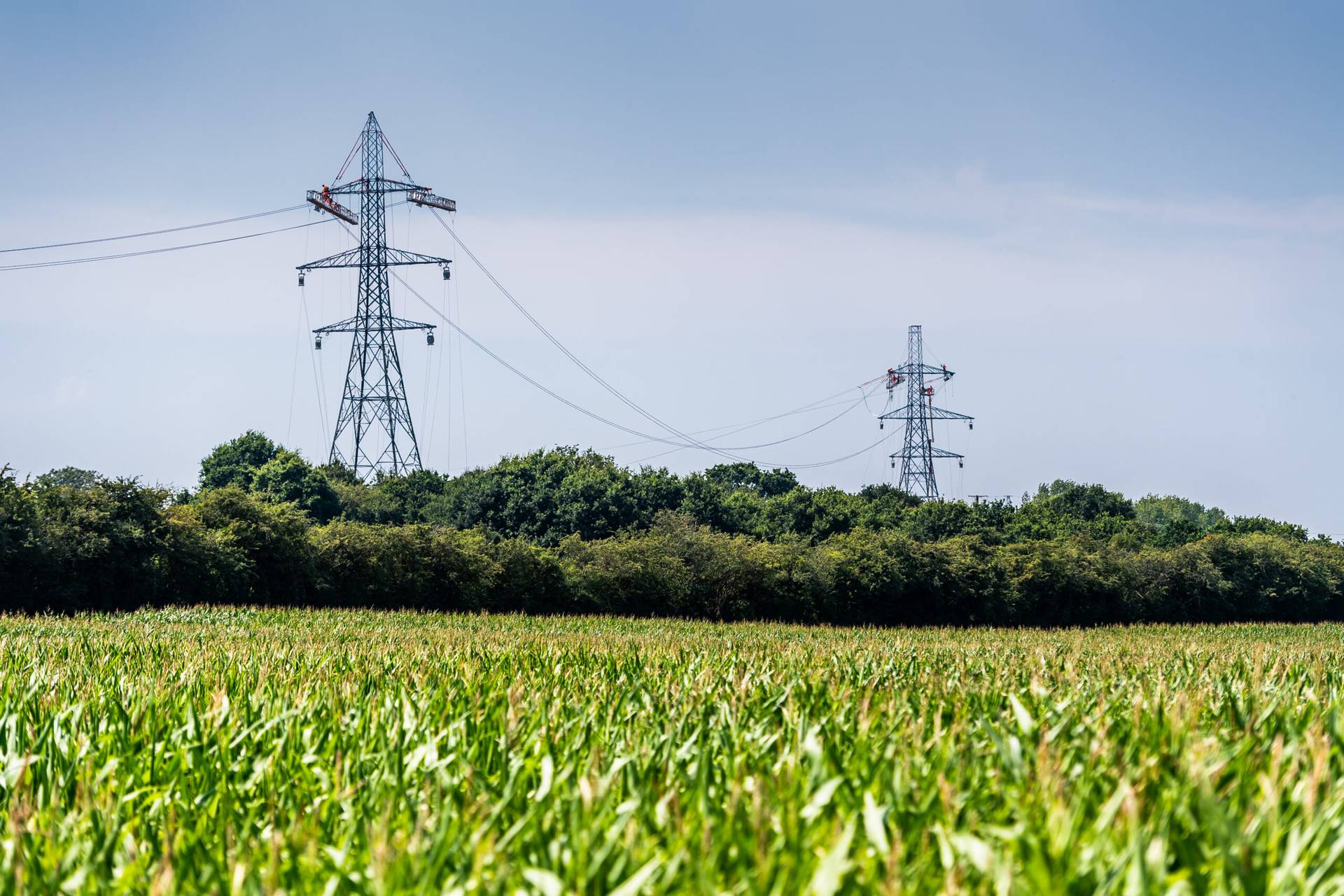 400 kV overhead power line Richborough – Canterbury, United Kingdom – el.demo.weblegend.pl